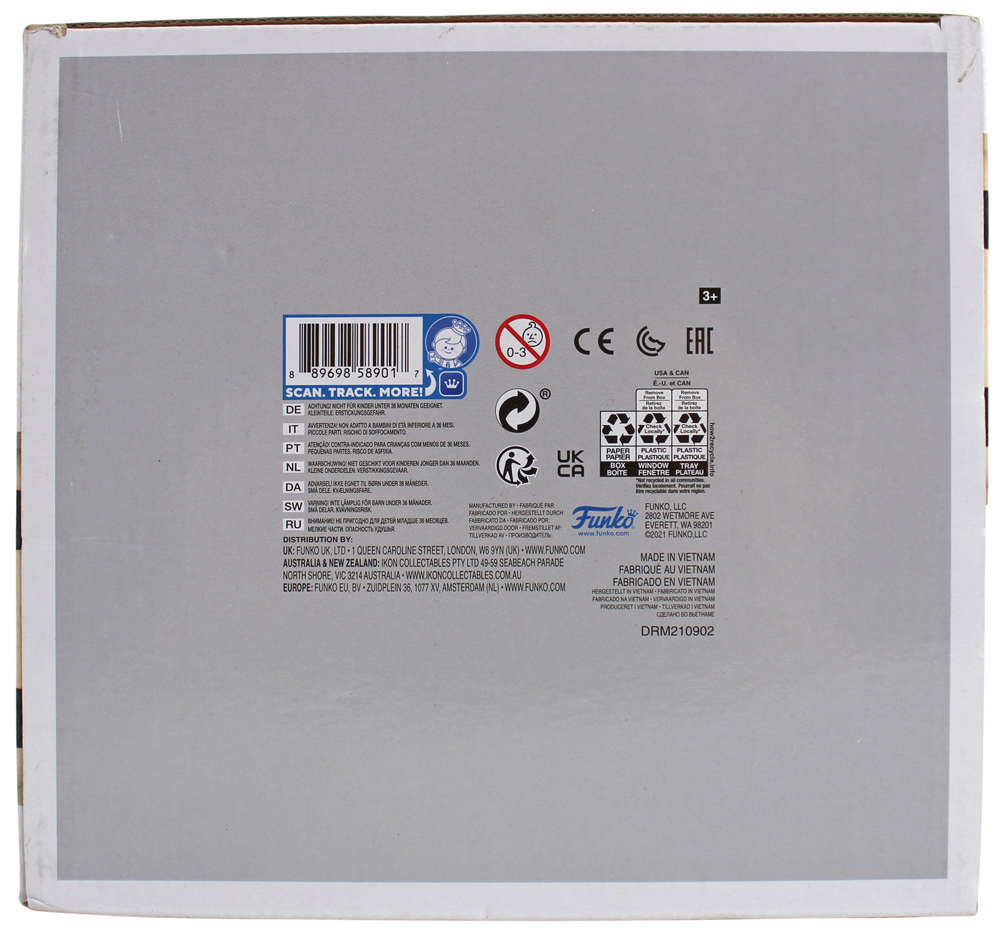 Larry Bird Signed 10 Inch USA Basketball #124 Funko Pop Vinyl Figure BAS Witness