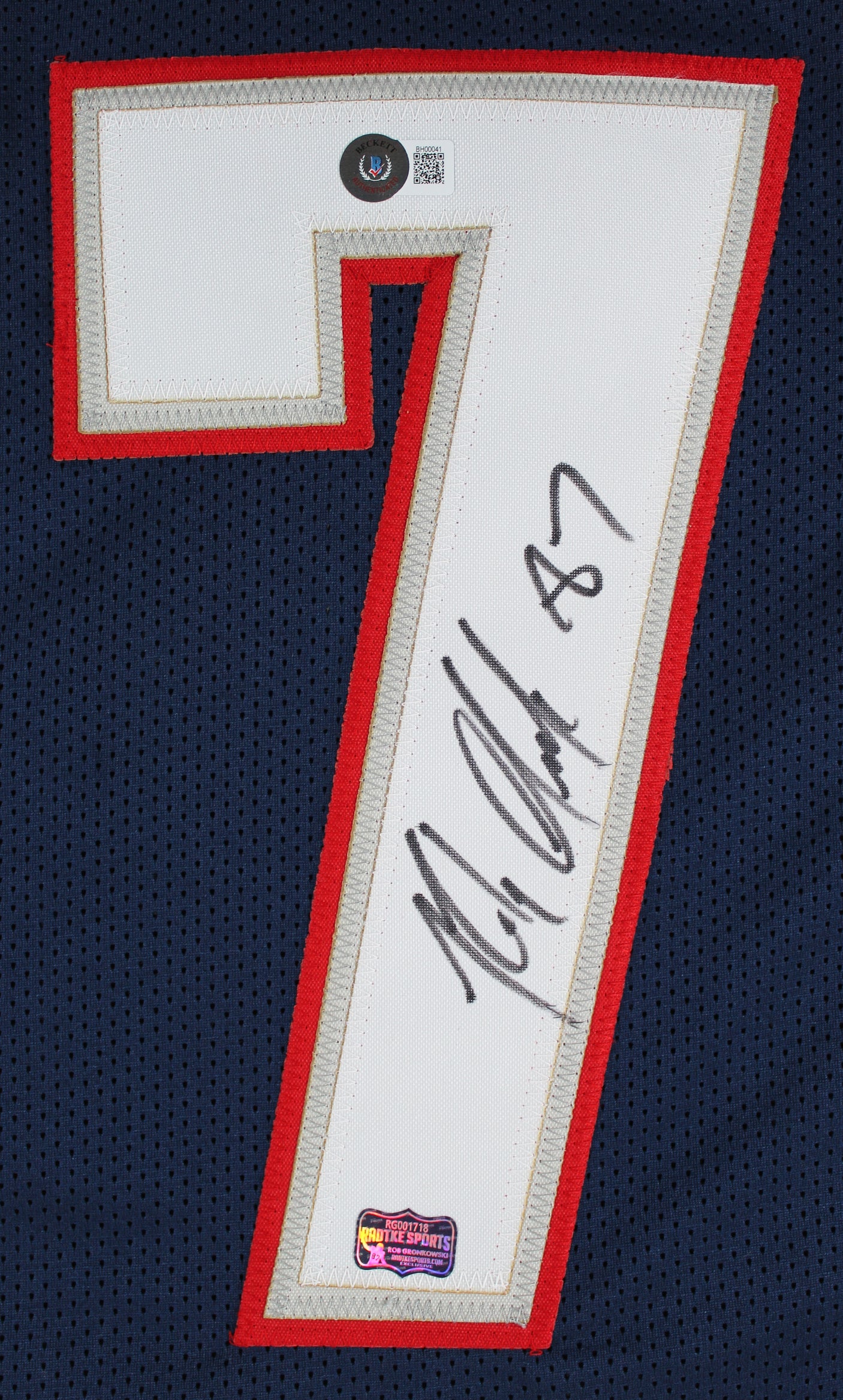 Rob Gronkowski Authentic Signed Navy Blue Pro Style Jersey BAS Witnessed