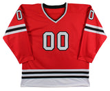 Chevy Chase Christmas Vacation "Clark" Signed Red Hockey Jersey BAS Wit #WD24011