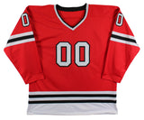 Chevy Chase Christmas Vacation "Clark" Signed Red Hockey Jersey BAS Wit #WD24011