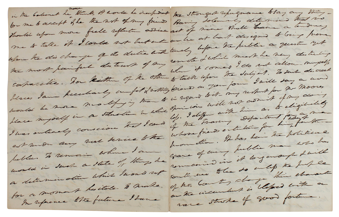 Martin Van Buren Signed 9.75x15.75 1828 2 Page Handwritten Letter BAS #AB77794