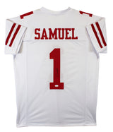 Deebo Samuel Authentic Signed White Pro Style Jersey Autographed JSA 3