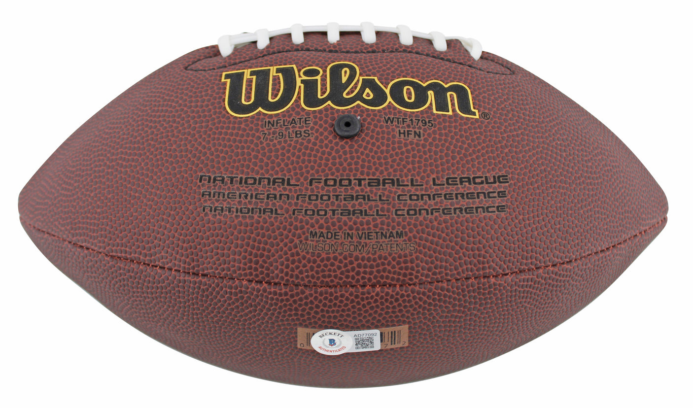 Patriots Joe Milton Authentic Signed Wilson Super Grip Nfl Football BAS #AD77092