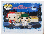 Chevy Chase & Randy Quaid Christmas Vacation Signed Funko Pop Vinyl Figure BAS W