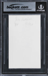 Joni Mitchell Musician Authentic Signed 3x5 Index Card w/ Blue Sig BAS Slabbed 1