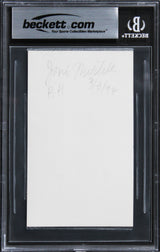 Joni Mitchell Musician Authentic Signed 3x5 Index Card w Black Sig BAS Slabbed 2