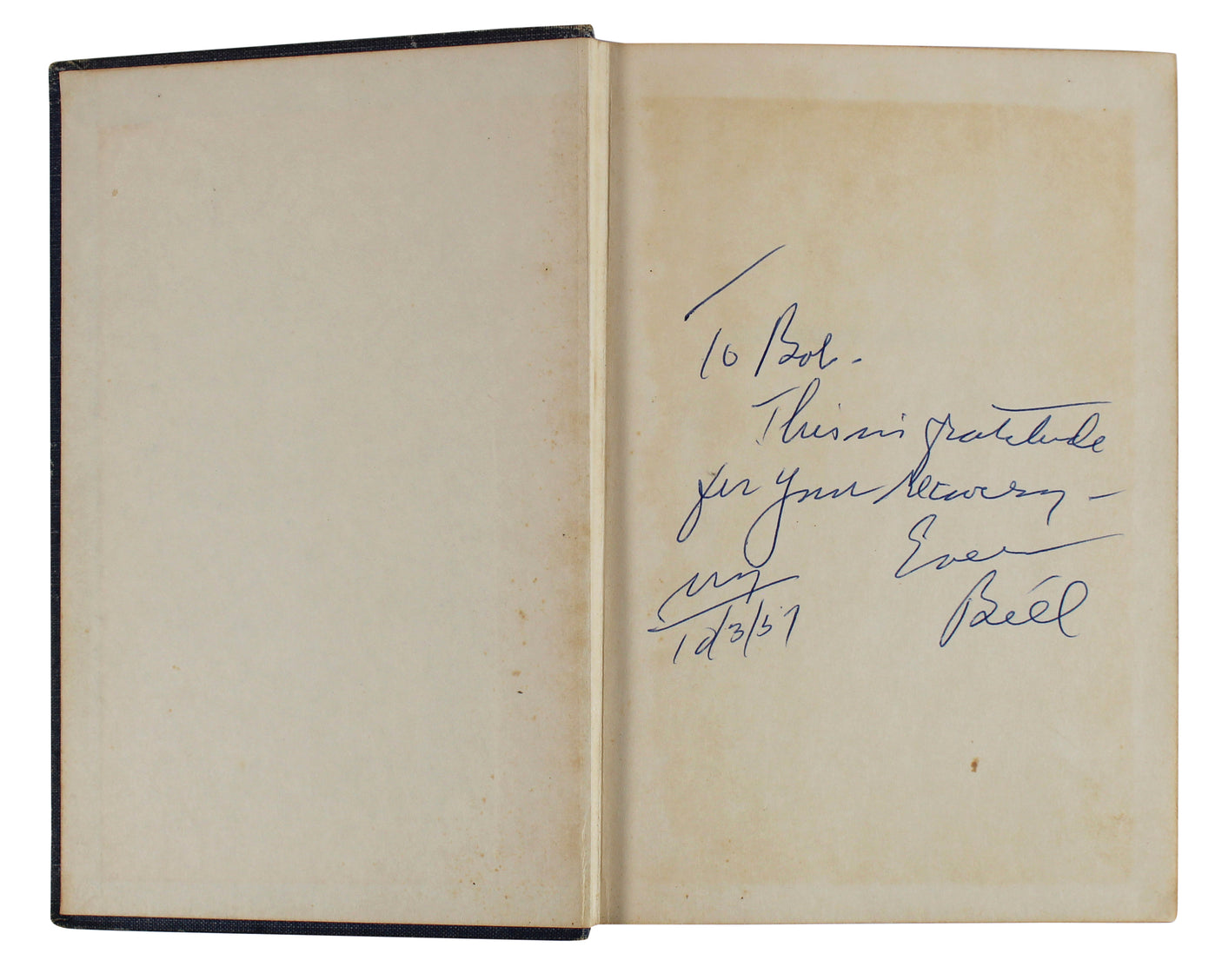 Bill Wilson Signed Alcoholics Anonymous 2nd Edition Hard Cover Book BAS #AB77861
