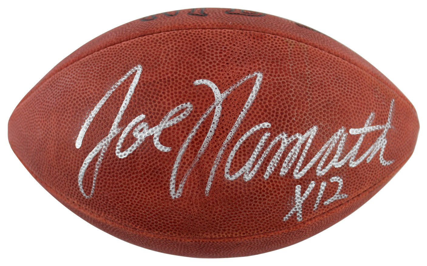 Jets Joe Namath Authentic Signed Official Wilson Nfl Football BAS #BH44854