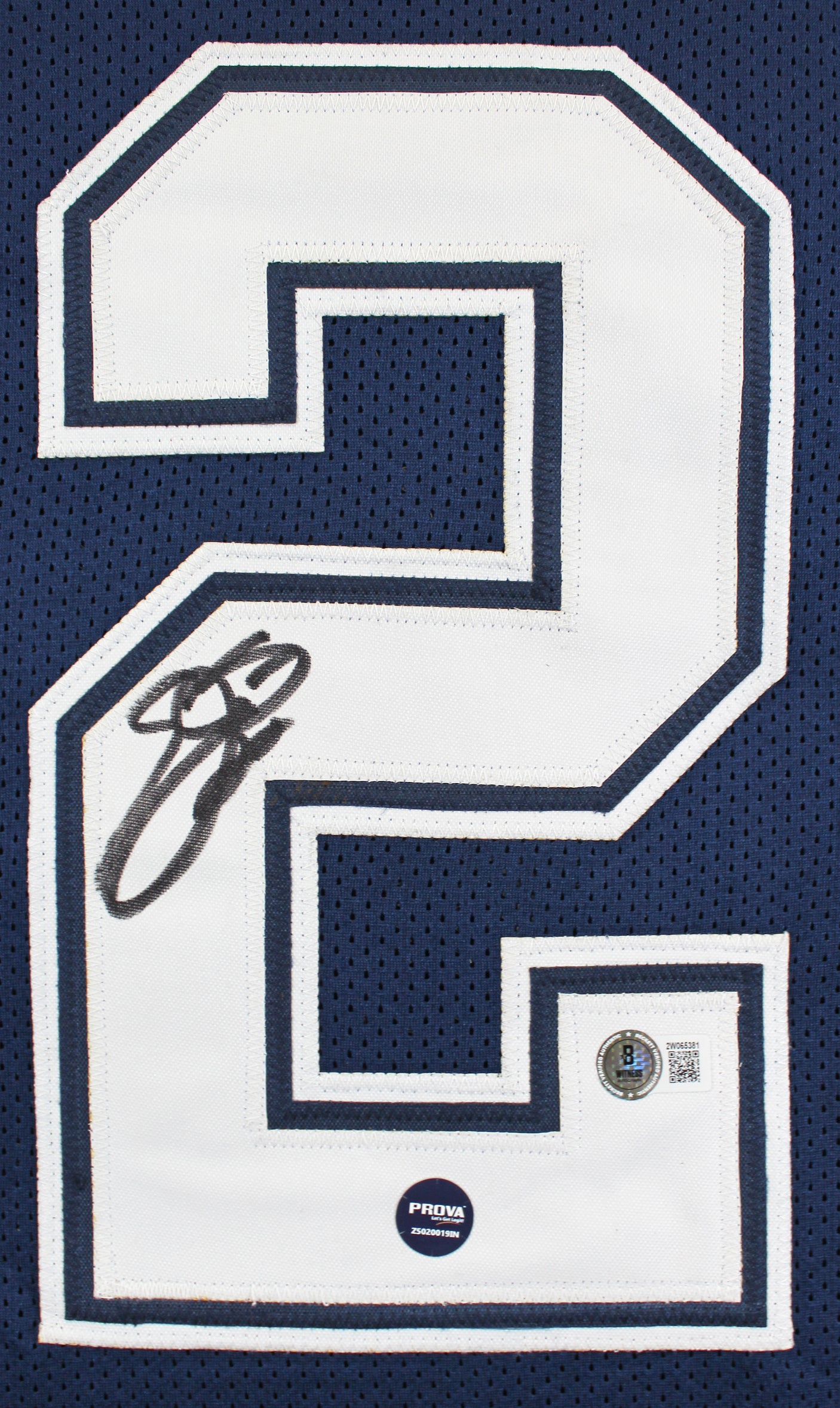 Emmitt Smith Authentic Signed Navy Thanksgiving Pro Style Jersey BAS Witnessed