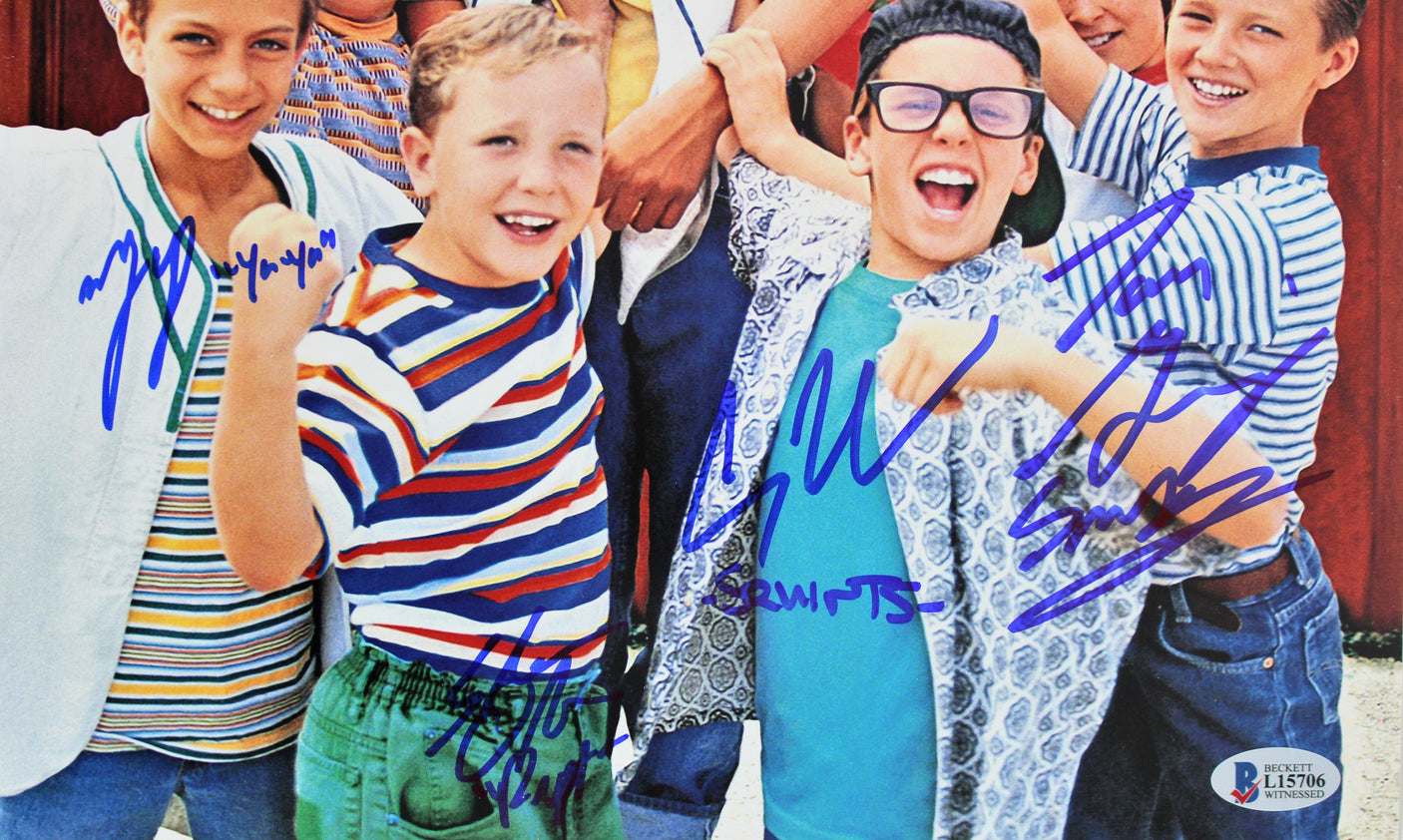 The Sandlot (6) Guiry, Leopardi, Adams +3 Signed 11x14 Photo BAS Witnessed 6