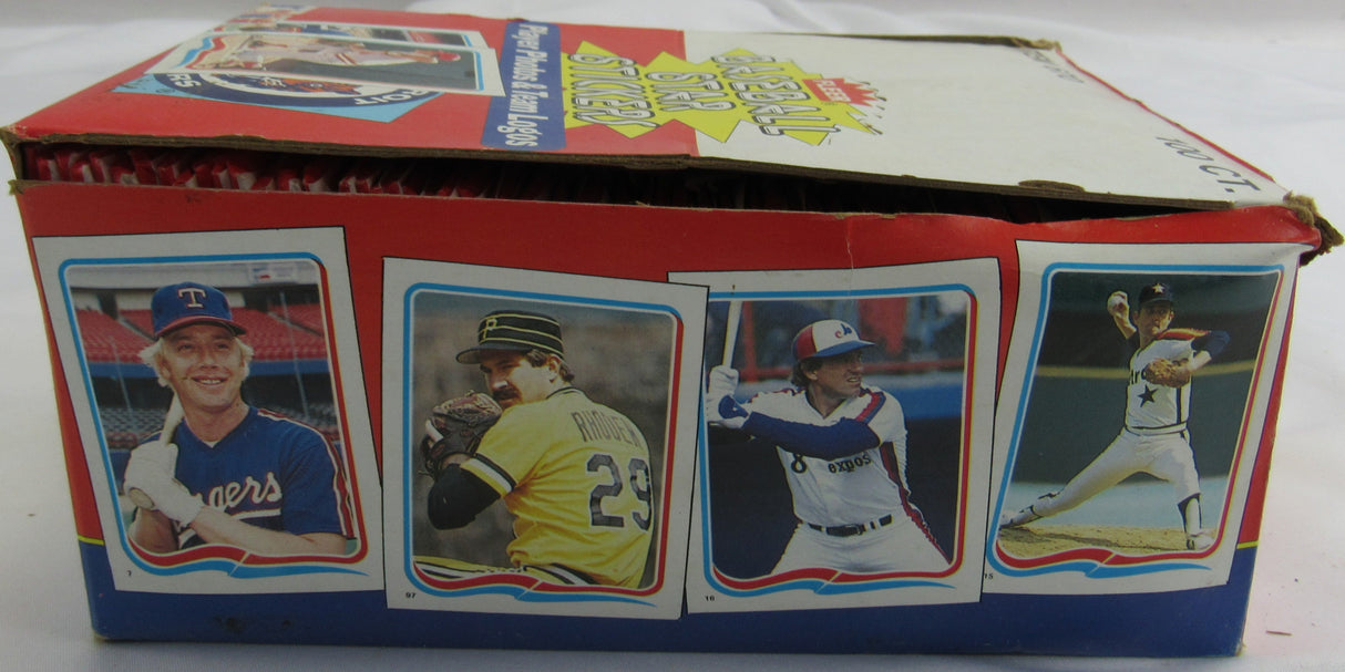 1985 Fleer Baseball Star Stickers Box Unopened Packs Tons of Stars &Rare