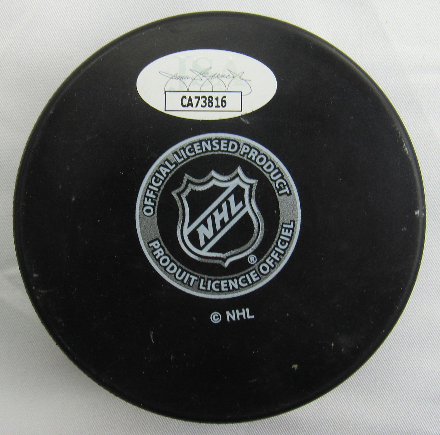 Brett Hull Signed Auto Autograph Blues Logo Hockey Puck w/ Insc JSA CA73816