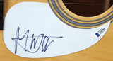 Mick Jagger Rolling Stones Authentic Signed Natural Acoustic Guitar BAS #A11594