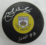 Marcel Dionne Signed Auto Autograph Kings Logo Hockey Puck w/ Insc JSA WB421404