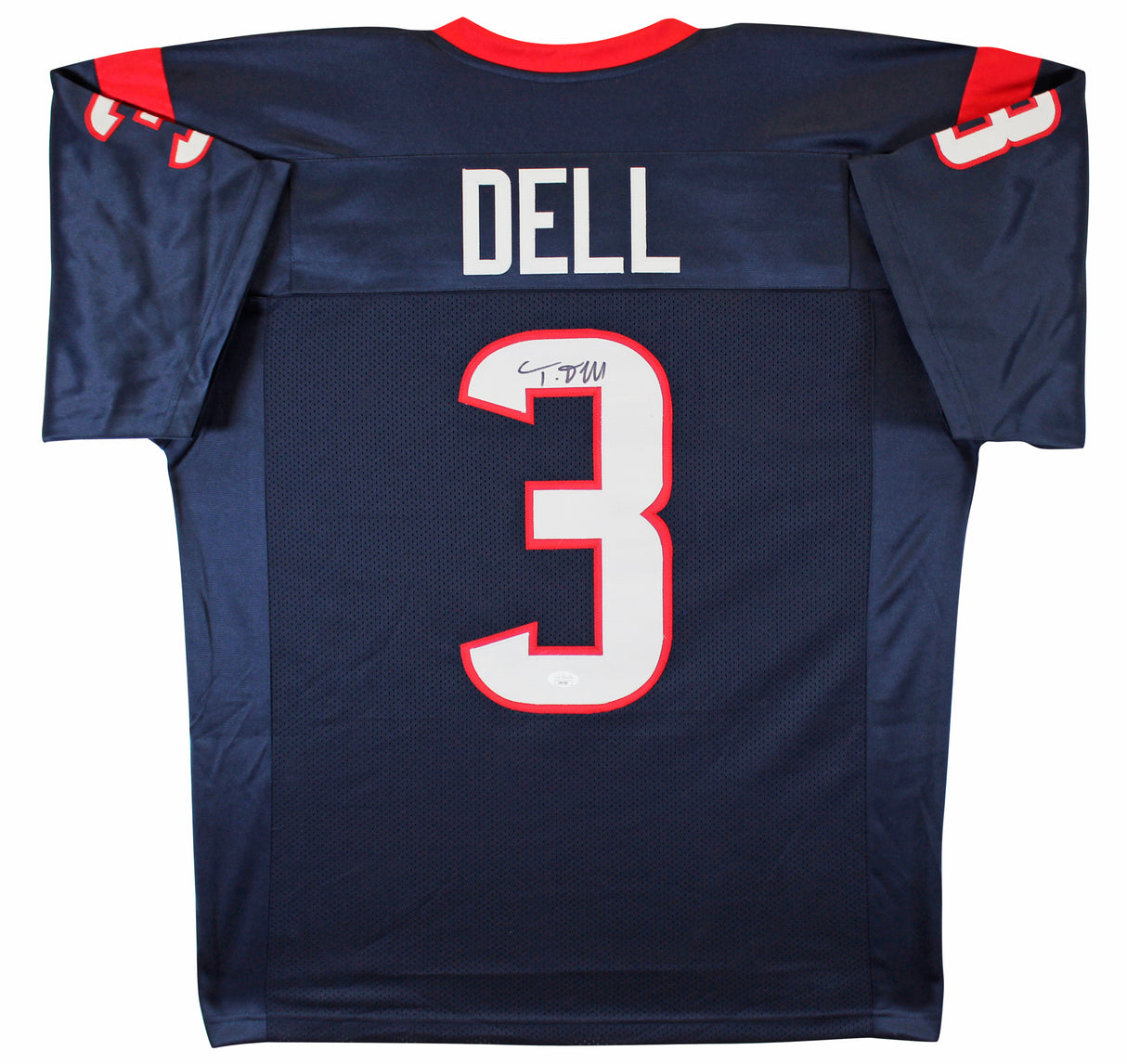 Tank Dell Authentic Signed Navy Pro Style Jersey Autographed JSA