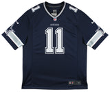 Cowboys Micah Parsons Signed Navy Blue Nike Game Jersey w/ Silver Sig Fanatics