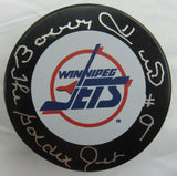 Bobby Hull Signed Auto Autograph Jets Logo Hockey Puck w/ Insc Beckett U49396