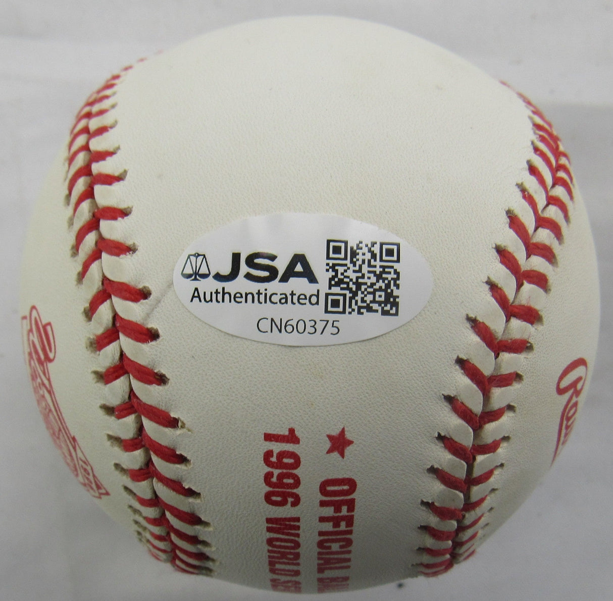 Andy Pettitte Signed Auto 1996 World Series Rawlings Baseball JSA CN60375