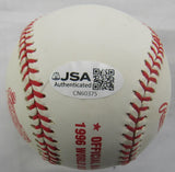 Andy Pettitte Signed Auto 1996 World Series Rawlings Baseball JSA CN60375