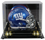 Giants Michael Strahan Authentic Signed Speed Mini Helmet W/ Case BAS Witnessed