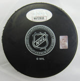 Adam Oates Signed Auto Autograph Bruins Logo Hockey Puck w/ Insc JSA WA725020