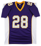 Adrian Peterson Authentic Signed Purple Pro Style Jersey Signed on #2 BAS Wit