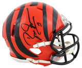 Bengals Boomer Esiason Authentic Signed Speed Mini Helmet W/ Case BAS Witnessed