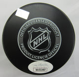 Billy Smith Signed Auto Autograph Islanders Logo Hockey Puck w/ Insc JSA WA532487