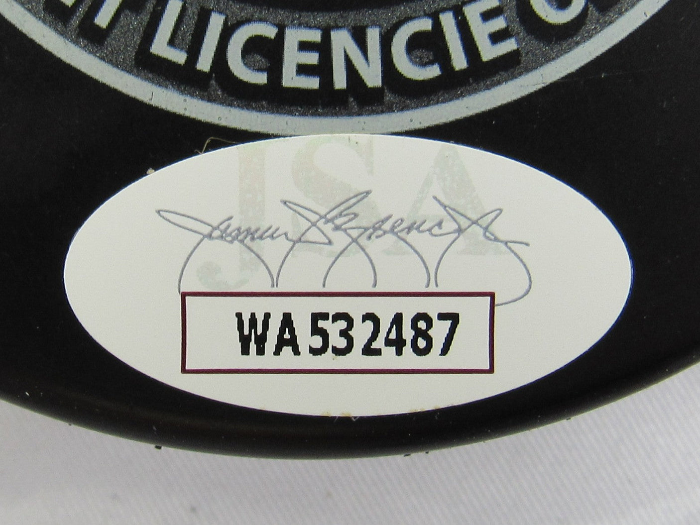 Billy Smith Signed Auto Autograph Islanders Logo Hockey Puck w/ Insc JSA WA532487