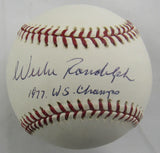 Willie Randolph Signed Auto Rawlings Baseball w/ Insc JSA CN60114