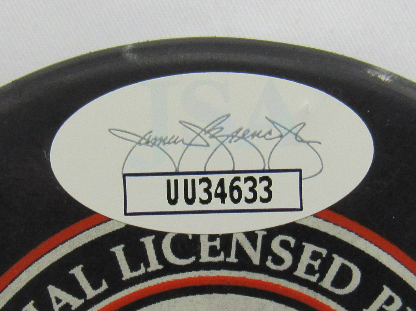 Clark Gillies Signed Auto Autograph Islanders Logo Hockey Puck w/ Insc JSA UU34633