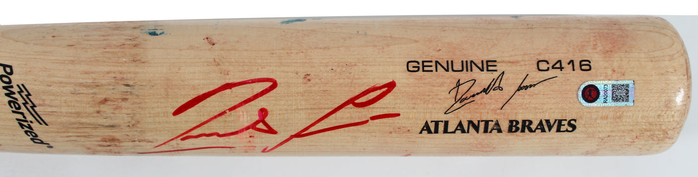 Braves Ronald Acuna Jr. "2021 Game Used" Signed Game Used Bat MLB & PSA #1B29297