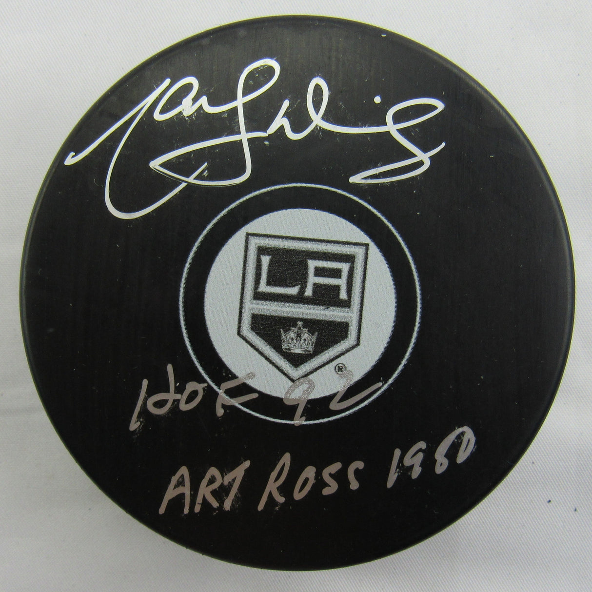 Marcel Dionne Signed Auto Autograph Kings Logo Hockey Puck w/ Insc Beckett Hologram