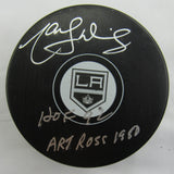Marcel Dionne Signed Auto Autograph Kings Logo Hockey Puck w/ Insc Beckett Hologram