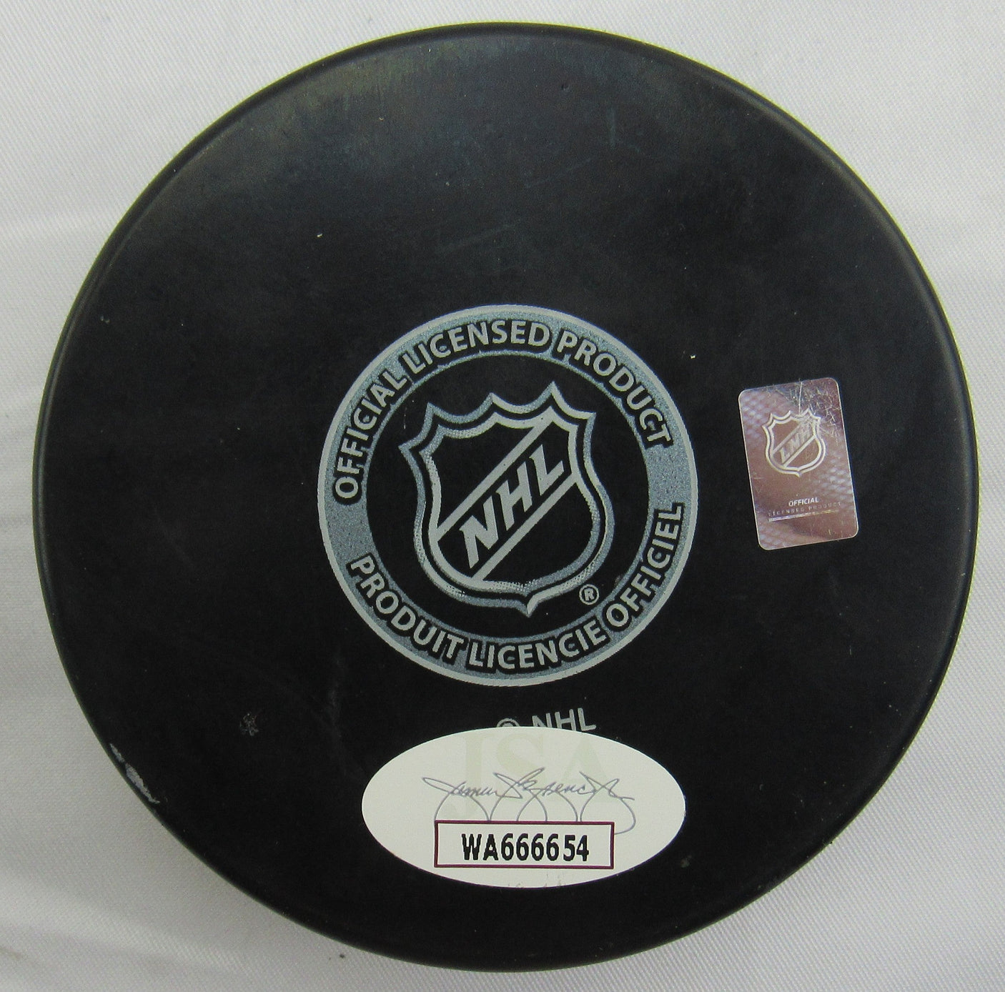 Barclay Goodrow Signed Auto Autograph Rangers Logo Hockey Puck w/ Insc JSA WA666654