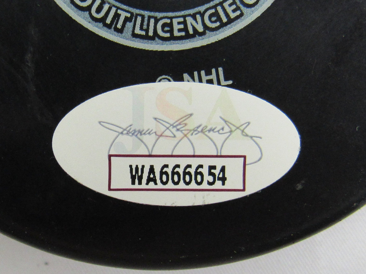 Barclay Goodrow Signed Auto Autograph Rangers Logo Hockey Puck w/ Insc JSA WA666654
