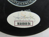 Barclay Goodrow Signed Auto Autograph Rangers Logo Hockey Puck w/ Insc JSA WA666654