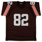 Ozzie Newsome "HOF 99" Authentic Signed Brown Pro Style Jersey JSA Witness