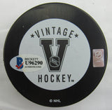 Bobby Hull Signed Auto Autograph Whalers Logo Hockey Puck w/ Insc Beckett Hologram U96290