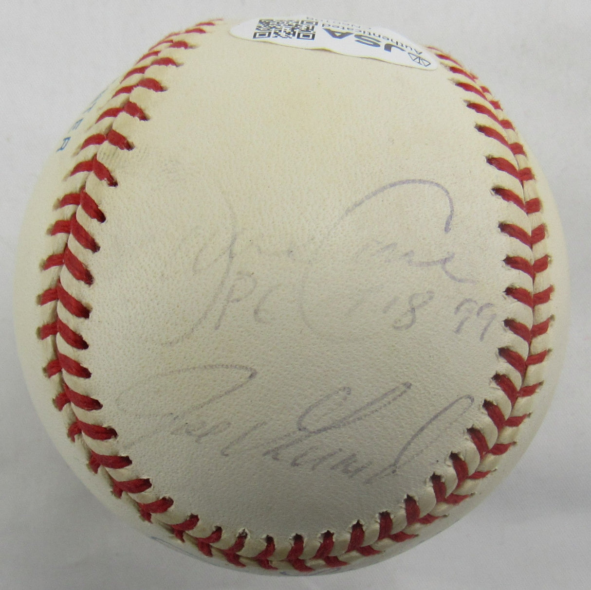 Don Larsen Yogi Berra w/4 Others - PG Yankees Ball - Multi Signed Auto Rawlings Baseball JSA CN60108