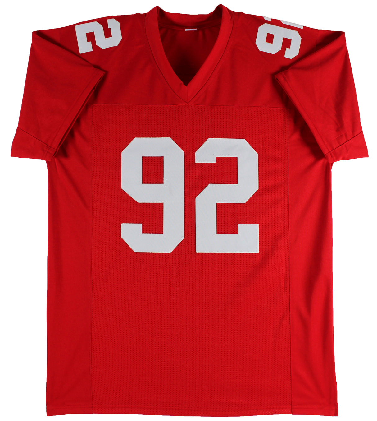 Michael Strahan Authentic Signed Red Pro Style Jersey Autographed BAS Witnessed