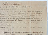 Andrew Johnson Signed 9.65x13.85 1865 Appointment Document PSA/DNA #AC08040