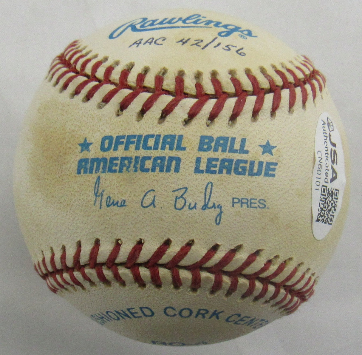 Don Larsen Yogi Berra Multi Signed 50's Stars Auto Rawlings Baseball JSA CN60101