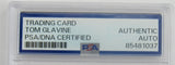 Tom Glavine 1988 Donruss Signed Auto Encapsulated Baseball Card PSA/DNA