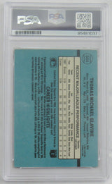 Tom Glavine 1988 Donruss Signed Auto Encapsulated Baseball Card PSA/DNA