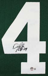Darrelle Revis Authentic Signed Green Pro Style Jersey Autographed BAS Witnessed