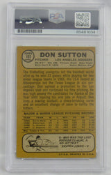 Don Sutton 1968 Topps Signed Auto Autograph Encapsulated Baseball Card PSA/DNA