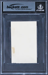 Susan B. Anthony "Vote for Woman Suffrage" Signed 2.5x4 Cut Signature BAS Slab