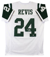 Darrelle Revis Authentic Signed White Pro Style Jersey Autographed BAS Witnessed