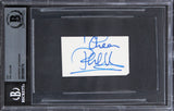 Phil Collins Genesis "Cheers" Signed 1.65x2.75 Cut Signature BAS Slabbed